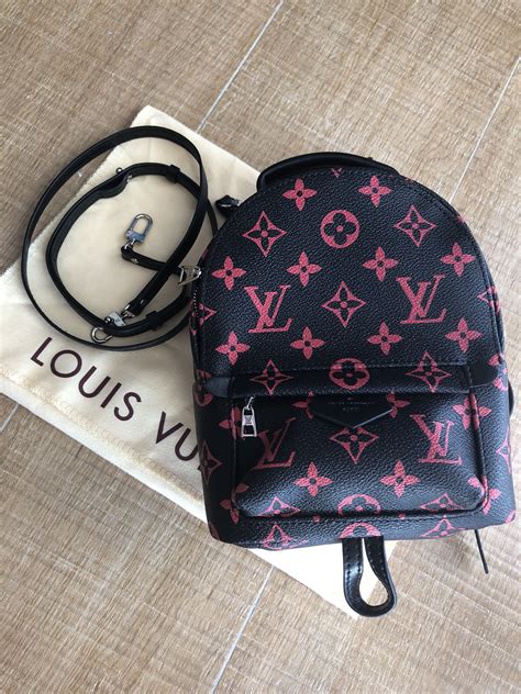 lv backpack black and red|black louis vuitton backpack.